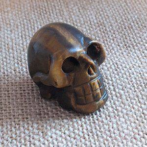 Tiger Eye Crystal Skull